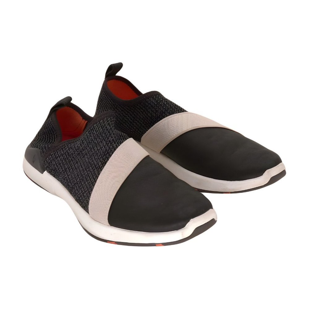 OluKai Black and Cream Women's Sneakers